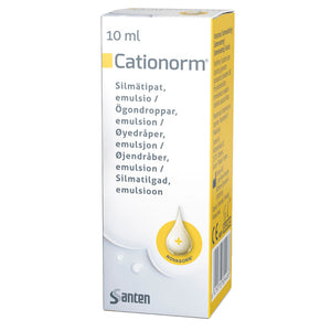 Køb Cationorm øjendråber 10 ml. mod tørre øjne på Prosyn.dk