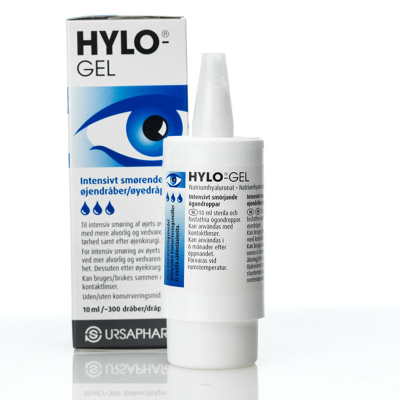 HYLO-GEL Øjendråber 10ml Tørre øjne